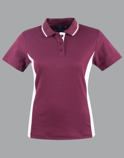 Picture of Winning Spirit, Ladies TrueDry Contrast S/S Polo